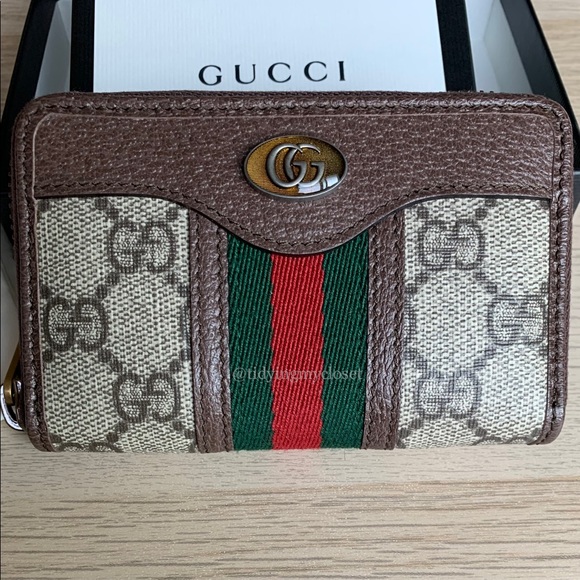 *SOLD* NWT Gucci GG Supreme Ophidia Zip Around Card Case Wallet - Picture 3 of 16